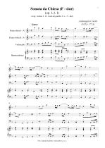 Náhled not [1] - Corelli Arcangelo (1653 - 1713) - Sonata da Chiesa - úprava - op. 1, č. 1, F dur