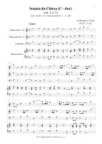 Náhled not [1] - Corelli Arcangelo (1653 - 1713) - Sonata da Chiesa - úprava - op. 1, č. 3, C dur