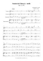 Náhled not [1] - Corelli Arcangelo (1653 - 1713) - Sonata da Chiesa - op. 1, č. 8, c moll
