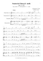 Náhled not [1] - Corelli Arcangelo (1653 - 1713) - Sonata da Chiesa - arrangement - op. 1/8, D minor