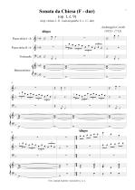 Náhled not [1] - Corelli Arcangelo (1653 - 1713) - Sonata da Chiesa - arrangement - op. 1/9, F major