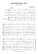 Náhled not [1] - Corelli Arcangelo (1653 - 1713) - Sonata da Chiesa - op. 1/10, G minor