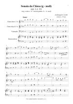 Náhled not [1] - Corelli Arcangelo (1653 - 1713) - Sonata da Chiesa - úprava - op. 1, č. 11, g moll