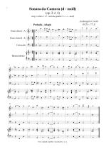 Náhled not [1] - Corelli Arcangelo (1653 - 1713) - Sonata da Camera - úprava - op. 2, č. 4, d moll