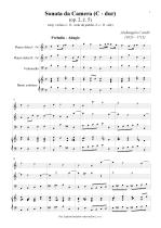 Náhled not [1] - Corelli Arcangelo (1653 - 1713) - Sonata da Camera - úprava - op. 2, č. 5, C dur
