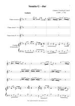 Náhled not [1] - Fasch Johann Friedrich (1688 - 1758) - Sonata in G major