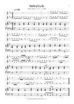 Náhled not [2] - Speer Daniel (1636 - 1707) - Sonata I., II. - úprava