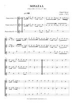 Náhled not [1] - Speer Daniel (1636 - 1707) - Sonata I., II. - úprava