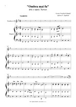Náhled not [1] - Händel Georg Friedrich (1685 - 1759) - „Ombra mai fu“ (Xerxes) - úprava