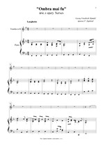 Náhled not [2] - Händel Georg Friedrich (1685 - 1759) - „Ombra mai fu“ (Xerxes) - úprava