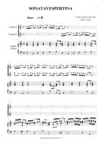 Náhled not [1] - Vejvanovsky Pavel Josef (1640 - 1693) - Sonata Vespertina (reduction)