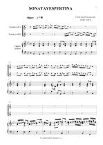 Náhled not [1] - Vejvanovsky Pavel Josef (1640 - 1693) - Sonata Vespertina (transposition + reduction)