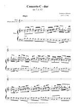 Náhled not [1] - Albinoni Tomaso (1671 - 1750) - Concerto C dur op. 7, č. 12 (klavírní výtah)