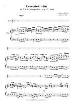 Náhled not [1] - Albinoni Tomaso (1671 - 1750) - Concerto C- dur op. 7, č. 6 (transpozice z D do C)