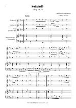 Náhled not [1] - Witt Christian Friedrich (1660? - 1716) - Suite in D (arrangement)