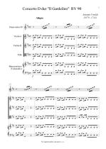 Náhled not [1] - Vivaldi Antonio (1678 - 1741) - Concerto „Il Gardelino“ (Stehlík) RV 90