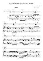 Náhled not [1] - Vivaldi Antonio (1678 - 1741) - Concerto „Il Gardelino“ (Stehlík) RV 90 - klavírní výtah