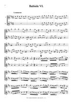 Náhled not [5] - Naudot Jacques Christophe (1690 - 1762) - Babioles IV. - VI. (suites for 2 soprano instruments) d1 - g2