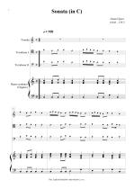 Náhled not [1] - Speer Daniel (1636 - 1707) - Sonata (C major)