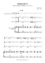Náhled not [1] - Speer Daniel (1636 - 1707) - Sonata (C - dur) - úprava