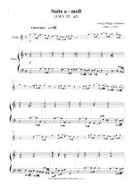 Náhled not [1] - Telemann Georg Philipp (1681 - 1767) - Suite a - moll (TWV 55:a2) (klavírní výtah)