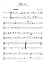 Náhled not [1] - Visée de Robert (1650? - 1725?) - Suite in A minor - arrangement