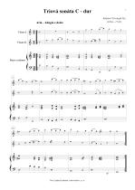 Náhled not [1] - Pez Johann Christoph (1664 - 1716) - Triová sonáta C dur