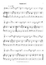 Náhled not [8] - Scarlatti Alessandro (1659 - 1725) - 2 sonáty (in D, C) - transpozice