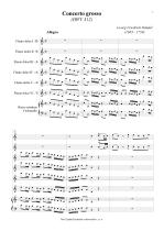 Náhled not [1] - Händel Georg Friedrich (1685 - 1759) - Concerto grosso (HWV 312) - arr.