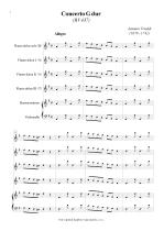 Náhled not [1] - Vivaldi Antonio (1678 - 1741) - Concerto G dur (RV 437) - arrangement