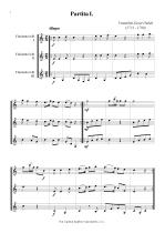 Náhled not [1] - Dusek Frantisek Xaver (1731 - 1799) - Three partitas - arrangement