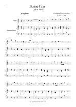 Náhled not [1] - Händel Georg Friedrich (1685 - 1759) - Sonáty pro zobcovou flétnu a basso continuo (HWV 369, 377)