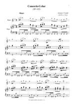 Náhled not [1] - Vivaldi Antonio (1678 - 1741) - Concerto G dur (RV 435) klav. výtah