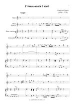 Náhled not [1] - Finger Gottfried (1660 - 1730) - Triová sonáta d - moll
