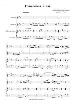Náhled not [1] - Quantz Johann Joachim (1697 - 1773) - Triová sonáta G - dur