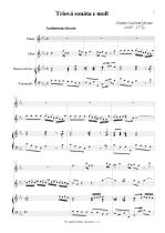 Náhled not [1] - Quantz Johann Joachim (1697 - 1773) - Triová sonáta c moll