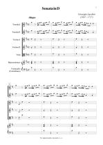 Náhled not [1] - Jacchini Giuseppe Maria (1667 - 1727) - Sonata in D