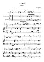 Náhled not [1] - Sieber Ignaz (? - 1761) - Sonatas 1 - 3