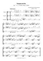 Náhled not [1] - Boismortier Joseph Bodin de (1689 - 1755) - Sonate en trio (op. 7 č. 5 /B dur/) - úprava