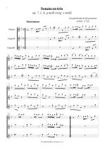 Náhled not [1] - Boismortier Joseph Bodin de (1689 - 1755) - Sonate en trio (op. 7 č. 6 /g moll/) - úprava