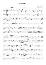 Náhled not [1] - Croft William (1678 - 1727) - Sonatas for 2 recorders /A,A/ or flutes (no.4 - 6)