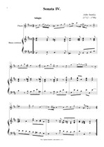 Náhled not [1] - Stanley John (1712 - 1786) - Šest sonát (op. 4, č. 4 - 6)