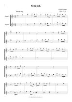 Náhled not [1] - Finger Gottfried (1660 - 1730) - Šest sonát (op. 2, č. 1 - 3)