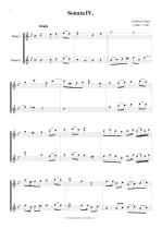 Náhled not [1] - Finger Gottfried (1660 - 1730) - Šest sonát (op. 2, č. 4 - 6)