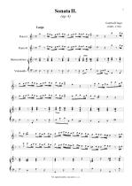 Náhled not [1] - Finger Gottfried (1660 - 1730) - Triová sonáta (op. 4, č. 2)