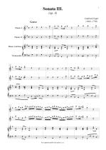 Náhled not [1] - Finger Gottfried (1660 - 1730) - Triová sonáta (op. 4, č. 3)