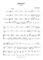 Náhled not [1] - Finger Gottfried (1660 - 1730) - Triová sonáta (op. 4, č. 4)