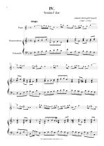 Náhled not [1] - Pepusch Johann Christoph (1667 - 1752) - Sonáty pro zobcovou (in F) nebo příčnou flétnu a basso continuo č. 4 - 6