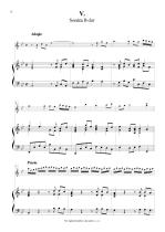 Náhled not [5] - Pepusch Johann Christoph (1667 - 1752) - Sonáty pro zobcovou (in F) nebo příčnou flétnu a basso continuo č. 4 - 6