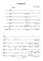 Náhled not [1] - Gabrielli Domenico (1651 - 1690) - Sonata in D